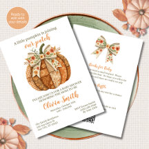 Patchwork Pumpkin Cottagecore Tout en Un Shower