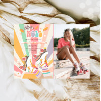 Patinage à roulettes Retro fête d'anniversaire Sup