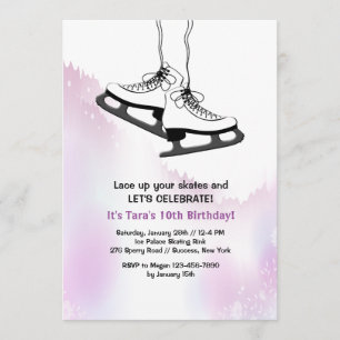 Invitation Patinage (Blanc)