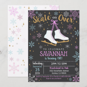 Invitation Patinage sur glace Patinage sur glace F