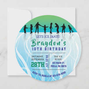 Invitation Patinage sur glace Patinage sur glace PATINAGE ann