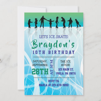Invitation Patinage sur glace Patinage sur glace PATINAGE ann
