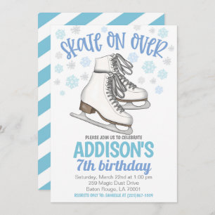Invitation Patinage sur la glace Patinage Anniversaire