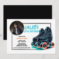 Patins à roulettes noirs avec roues à lueur bleue