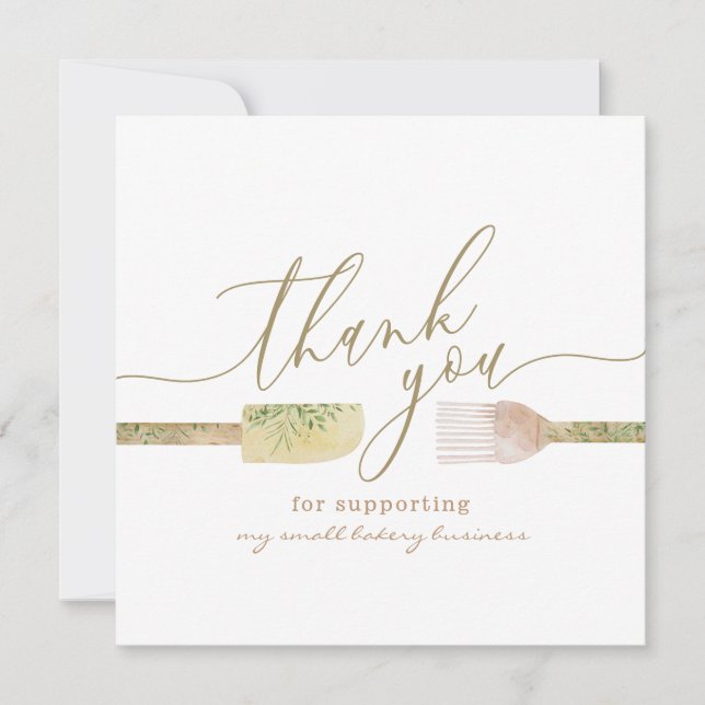 Invitation pâtisserie chef pâtisserie pâtisserie merci (Devant)