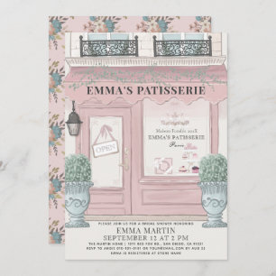 Invitation pâtisserie Paris Pink Fête des mariées