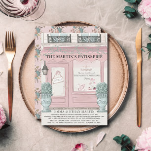 Invitation Pâtisserie Pâtisserie Pink Baby shower par la post