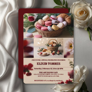 Invitation Pâtisseries de Paris Macarons Magazine Thème