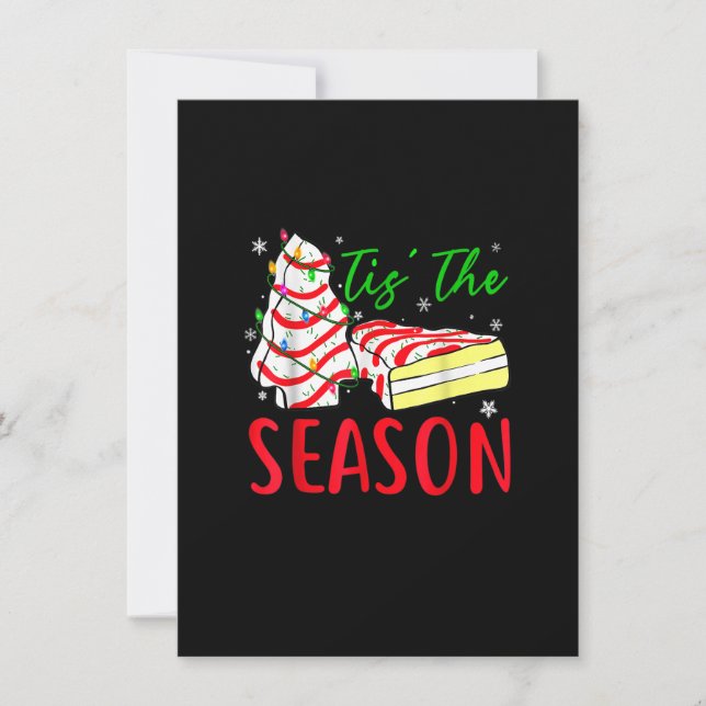 Invitation Pâtisseries en forme de sapin de Noël Debbie-Becky (Devant)