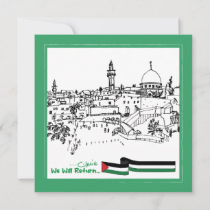 Invitation Patrimoine palestinien et espoir : nous reviendron