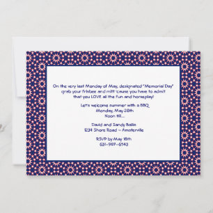 Invitation Patriotic Pinwheel