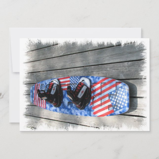 Invitation Patriotic Wakeboard (Devant)