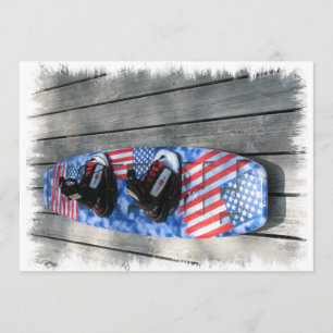 Invitation Patriotic Wakeboard