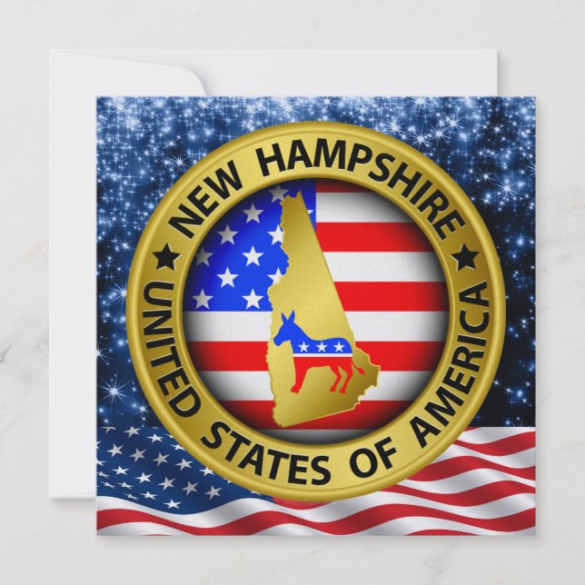 Invitation patriotique démocrate du New Hampshire  (Devant)
