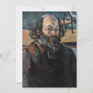 Invitation Paul Cezanne - Autoportrait