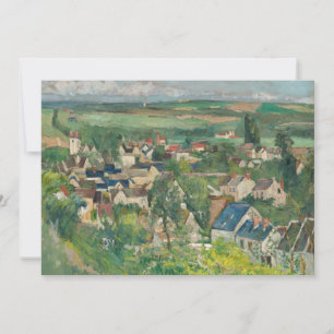 Invitation Paul Cezanne - Auvers, Vue panoramique
