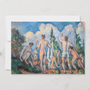 Invitation Paul Cezanne - Baigneurs