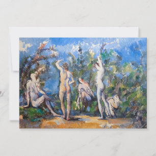 Invitation Paul Cezanne - Cinq Baigneurs