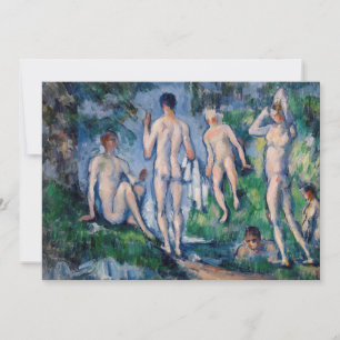 Invitation Paul Cezanne - Groupe de baigneurs
