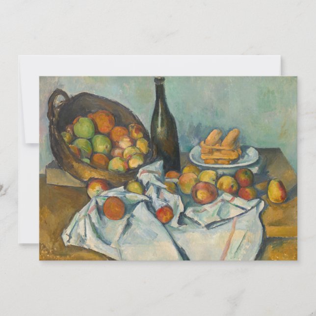 Invitation Paul Cezanne - Le Panier de Pommes (Devant)