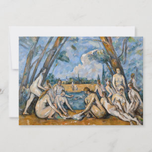 Invitation Paul Cezanne - Les Grandes Baigneuses