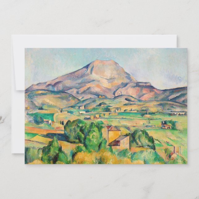 Invitation Paul Cezanne - Mont Sainte-Victoire (Devant)