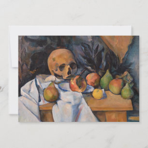 Invitation Paul Cezanne - Nature morte au crâne