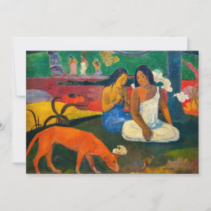 Invitation Paul Gauguin - Arearea / Le Chien Rouge
