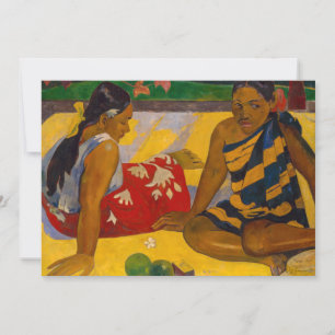 Invitation Paul Gauguin - Femmes tahitiennes / Parau Api