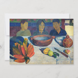 Invitation Paul Gauguin - Le Repas / Bananes