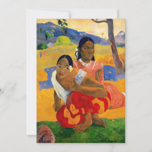 Invitation Paul Gauguin - Quand te maries-tu ?
