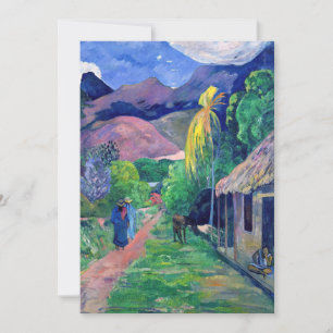 Invitation Paul Gauguin - Rue de Tahiti