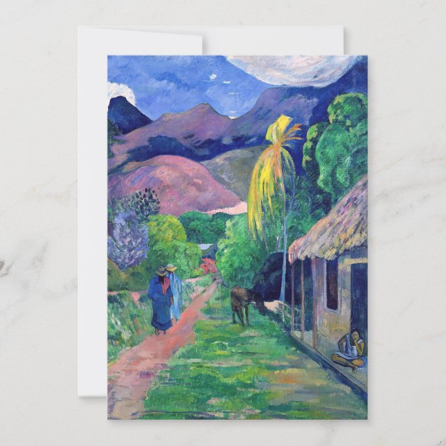Invitation Paul Gauguin - Rue de Tahiti (Devant)
