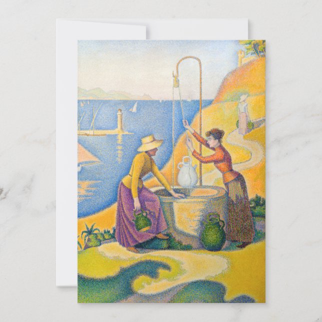 Invitation Paul Signac - Femmes au puits (Devant)