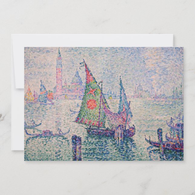 Invitation Paul Signac - La Voile verte (Devant)