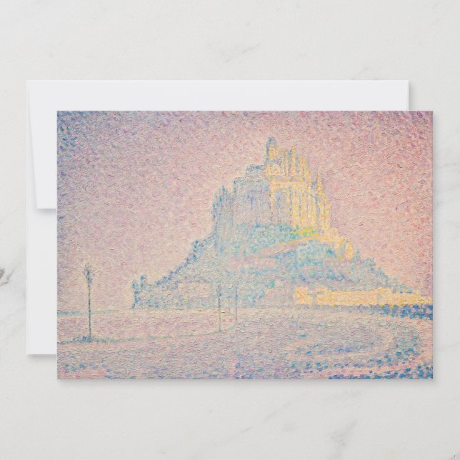 Invitation Paul Signac - Mont Saint Michel Fog et Soleil (Devant)
