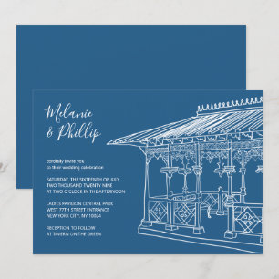 Invitation Pavillon des Dames Central Park New York Mariage