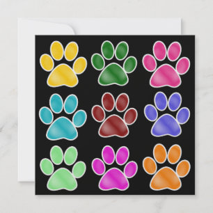 Invitation Paw Prints