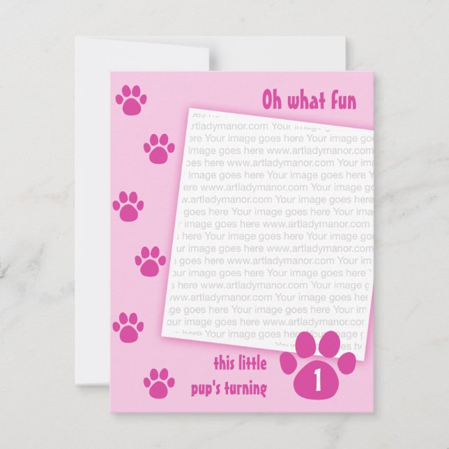 Invitation PawprintBlue_0071bc (Devant)