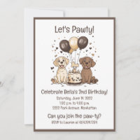 Pawty Birthday Labrador Retriever Dogs