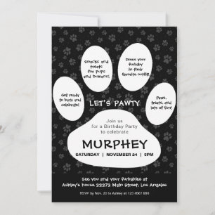 Invitation Pawty, Empreinte de patte