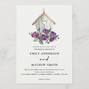 INVITATION PAYS BLANC MARIAGE FLEURIER RUSTIQUE