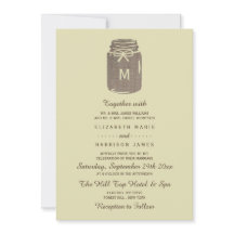 Pays Burlap Mason Jar Mariage