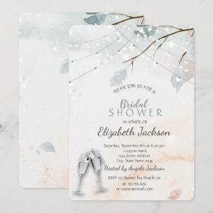 Invitation Pays des merveilles d'hiver, Branche d'arbre Baby