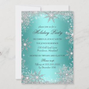 Invitation Pays merveilleux d'hiver de Noël Fête de vacances