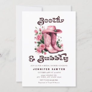 Invitation Pays Rustique Western Cowboy Fête des mariées