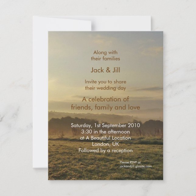 Invitation Paysage 4,25x5,5 (Devant)