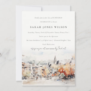 Invitation Paysage d'anniversaire de Greenville Caroline du S