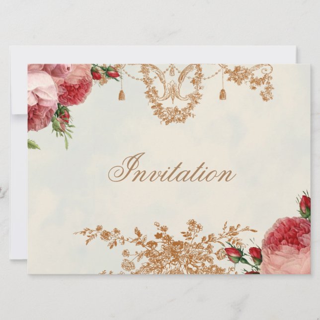 Invitation Paysage de ciel d'été Blenheim Rose (Devant)