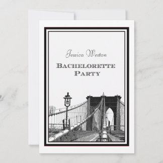 Invitation Paysage de NYC Pont de Brooklyn #2 DIY Enterrement